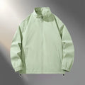 Men's Lightweight Jacket Zip Up Casual Windbreaker Spring and Autumn Outdoor Sportswear with Pockets Green L